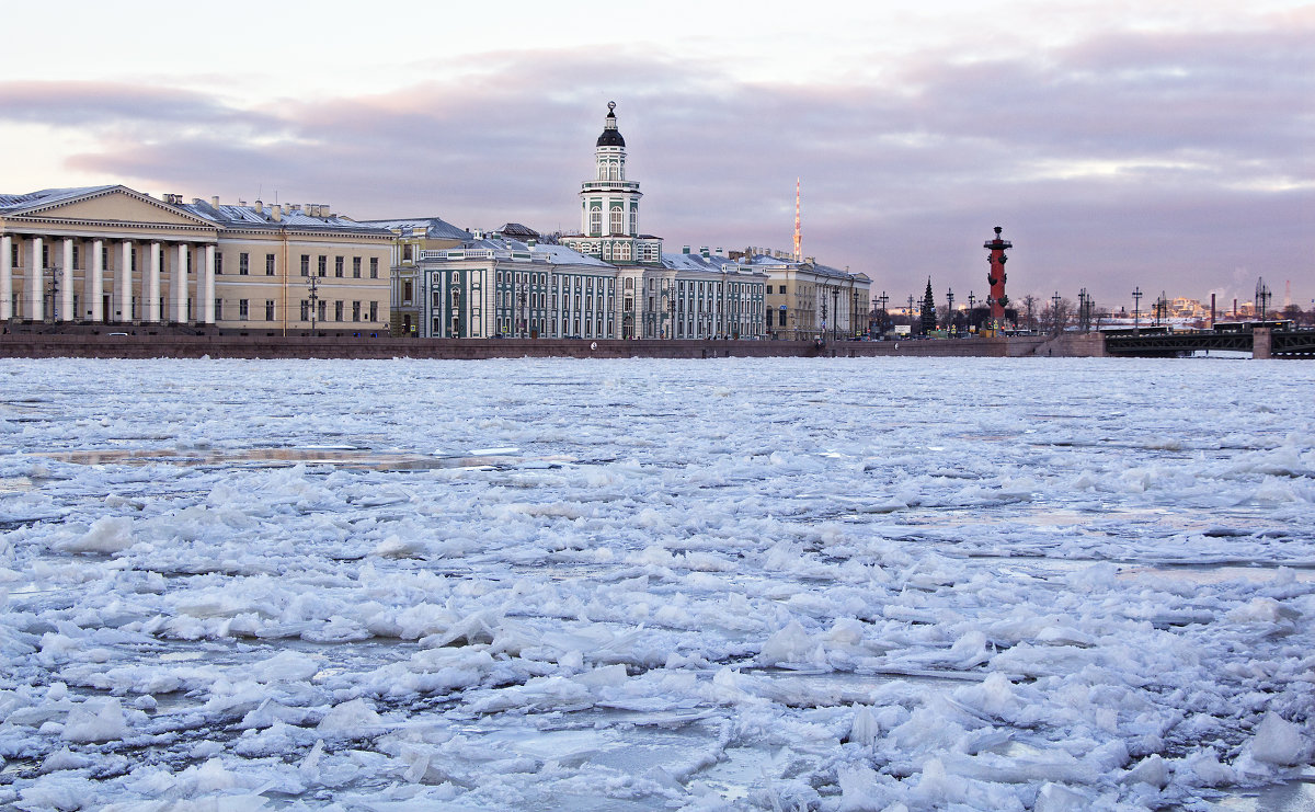 Санкт-Петербург Нева зимой