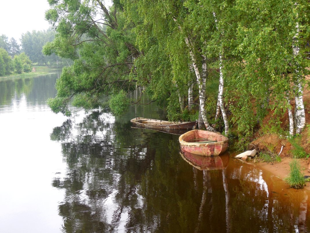 Озеро Березки лодка