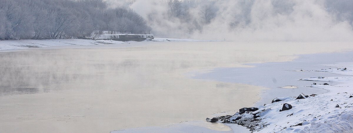 Зима.Туман над водой - Софья 