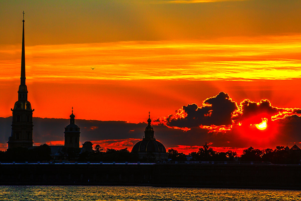 Закат над Петропавловской крепостью - Александр Неустроев