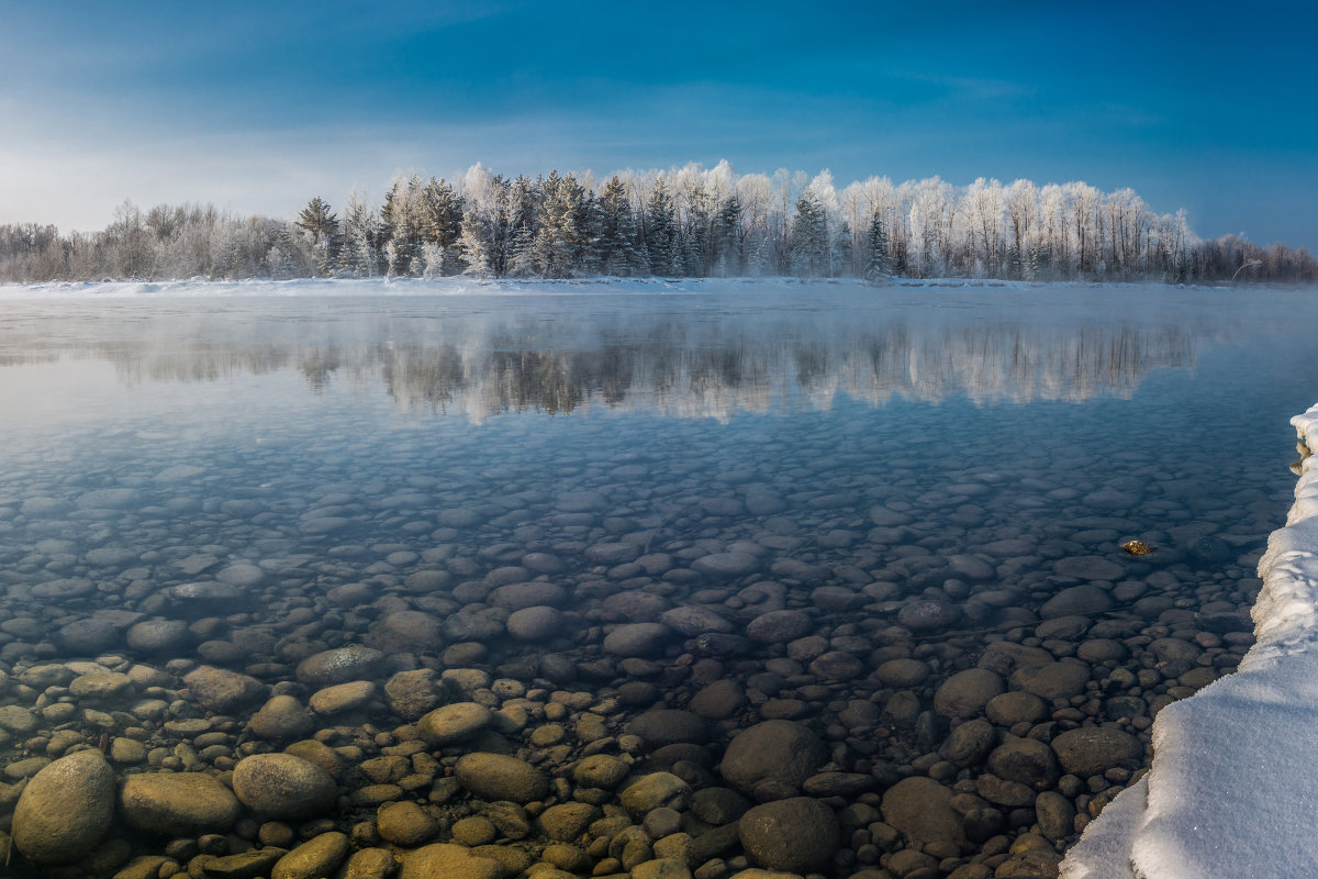 Январским утром на реке - Sergey Oslopov 