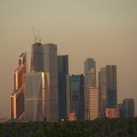 Закат, вид на Сити-Москва :: Svetlana Shalatonova