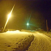 Зимняя ночь в деревне :: Андрей .