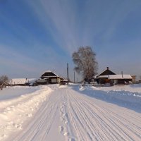Зима в деревне :: Valentina Kolotovkina
