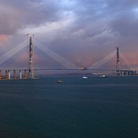 Мост на остров Русский :: Александр Коряковцев