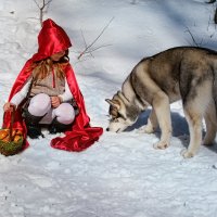 Красная шапочка и серый волк :: Светлана Никитина