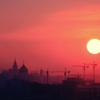 Восход солнца над Москвой :: Pavel Miroshin
