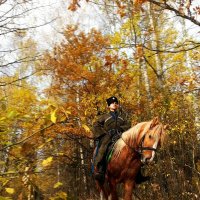 Осень. Казак на коне... :: Ольга Милованова