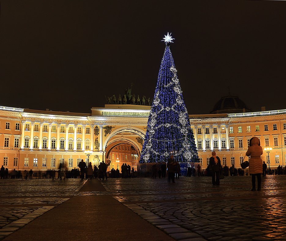 Новогодняя ёлка на Дворцовой площади. - Михаил Лесин
