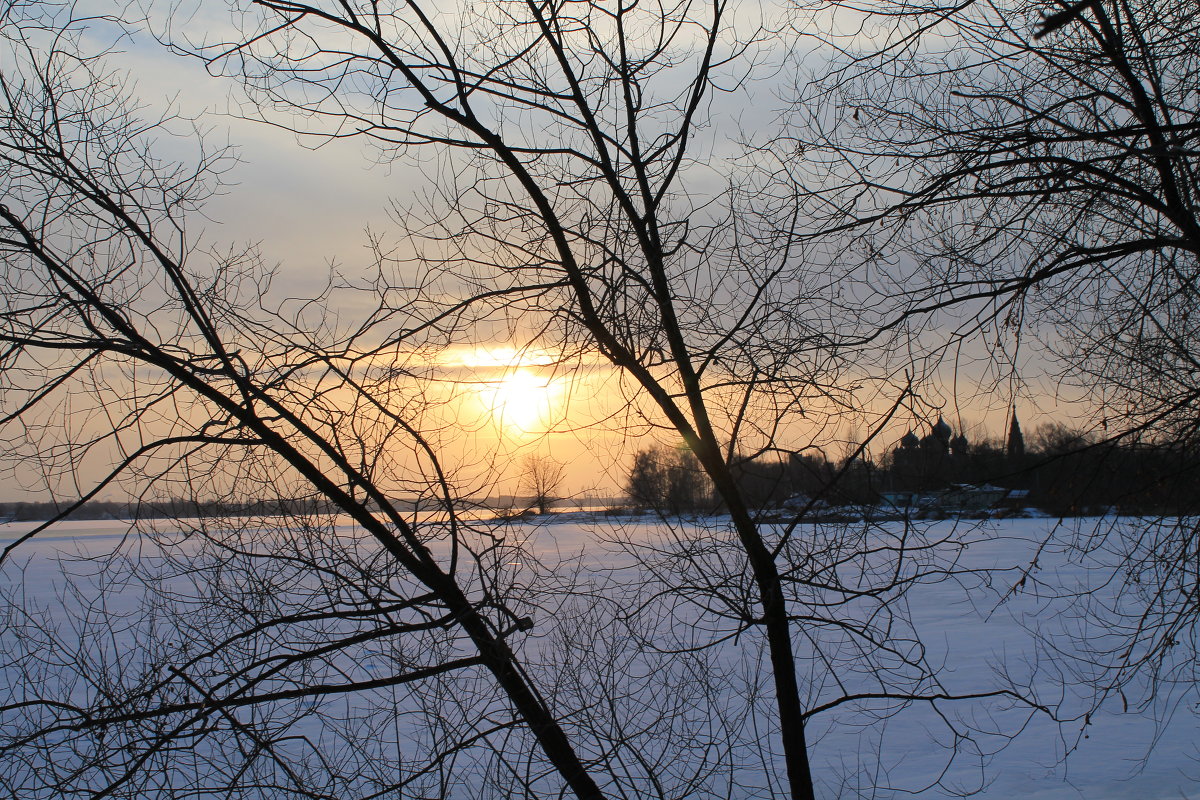 восход зимнего солнца - Ольга Bilyk
