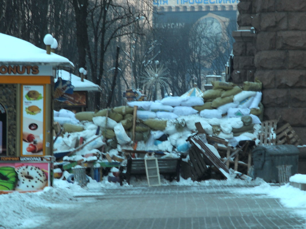 Киев, Крещатик, 24 января - Александр Сайковский