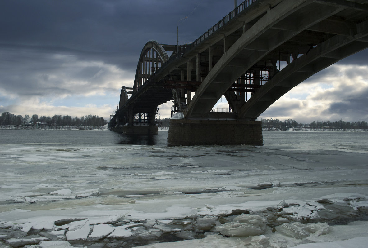 Волжский мост в Рыбинске - D. Matyushin.