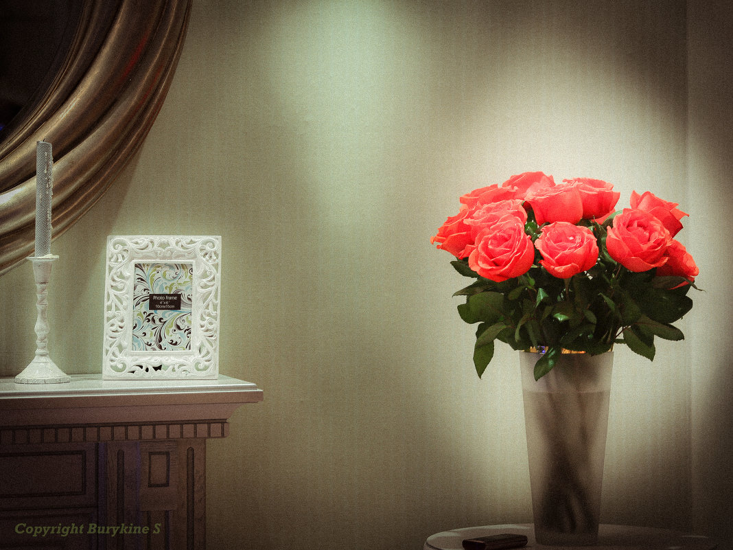 Фотоэтюд с рамкой и розами. - Сергей Бурыкин