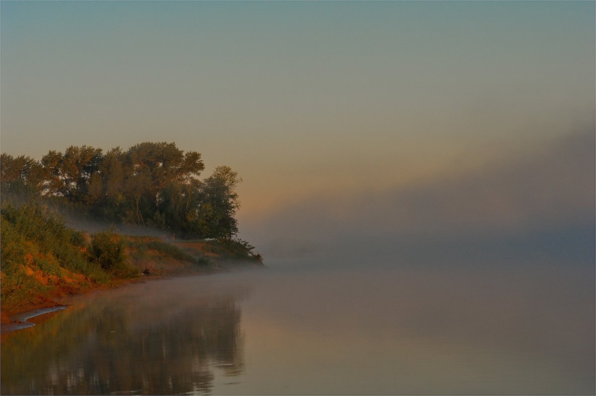 Туманное утро на реке Ахтуба - Nikita Volkov