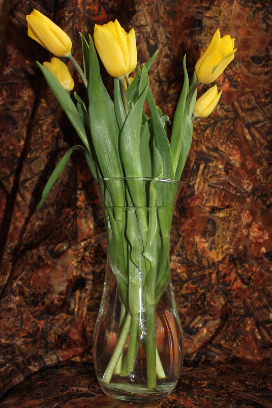 Букет тюльпанов в вазе - Наталья Золотых-Сибирская