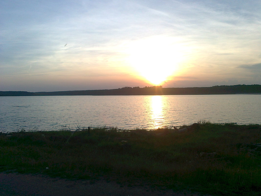 закат на озере - Владимир 