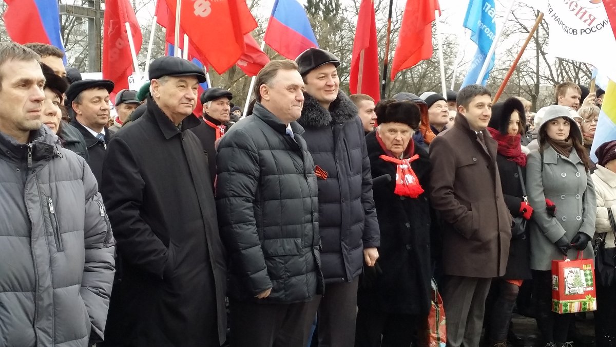 На митинге в поддержку Крыма - Татьяна Копосова