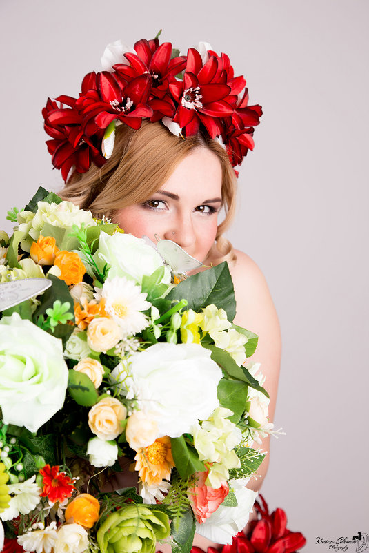 Вика и цветы - Solomko Karina 