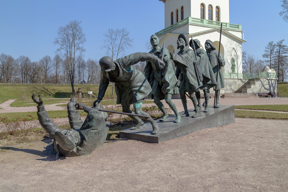 Скульптурная композиция  по картине Питера  Брейгеля "Притча о слепых" - Александр Дроздов