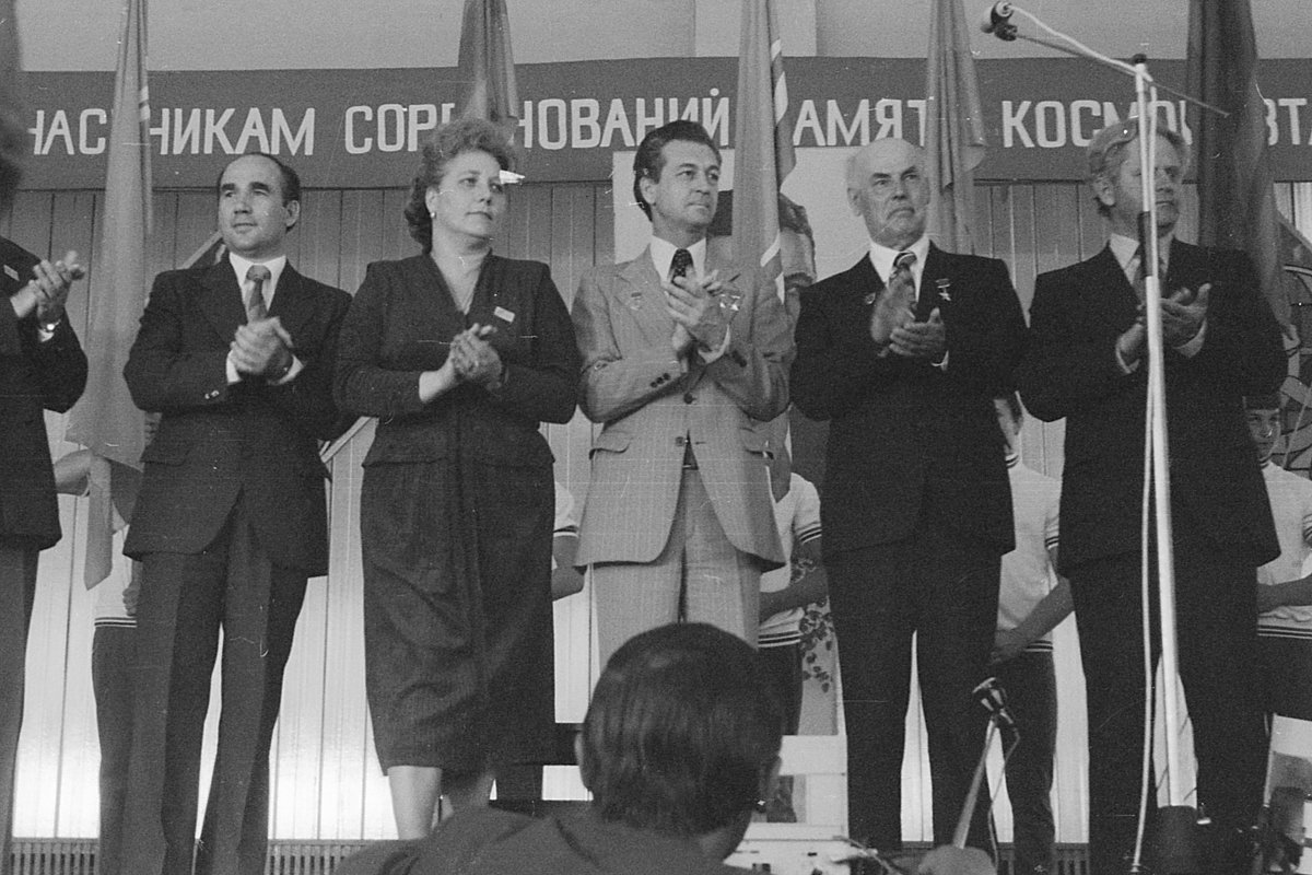 1980 г. Открытие соревнований. - Олег Афанасьевич Сергеев