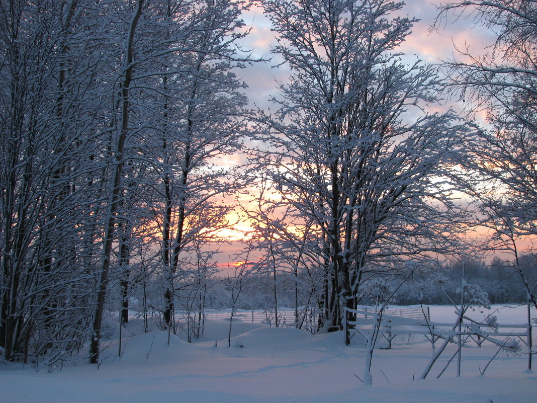 Закат зимой - Александр 