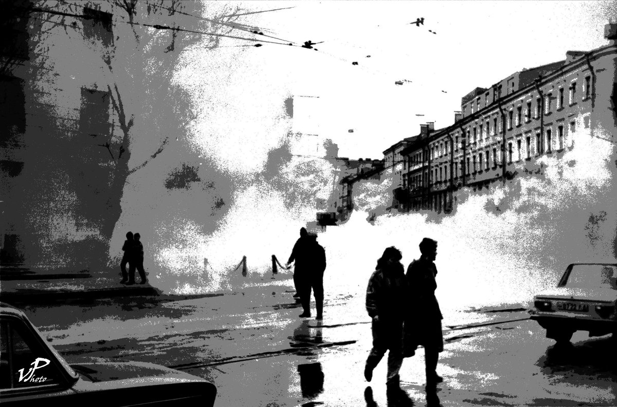 Садовая улица... 1985... Комп. графика 2009 - Виктор Потёмкин