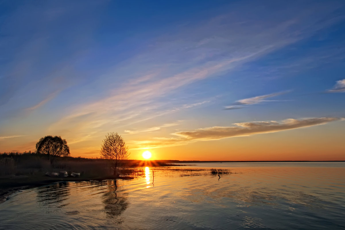 Закат на озере - Александр Назаров
