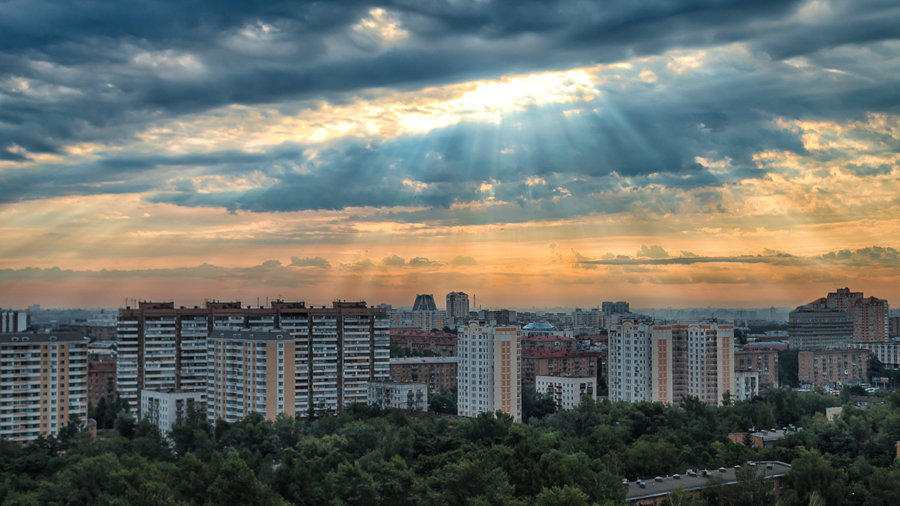 Вид из моего окна Москва утро 6.50 - Светлана Гаевская