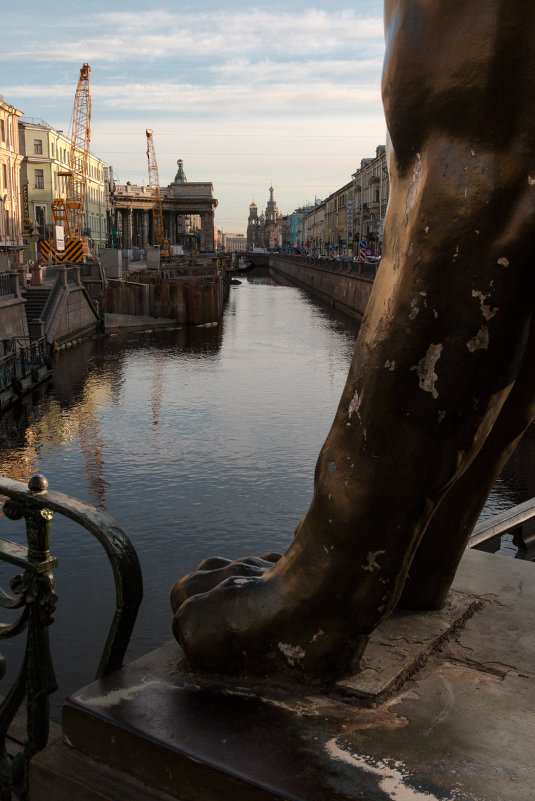 Ремонт набережной на канале Грибоедова в Санкт-Петербурге - Евгений Поляков