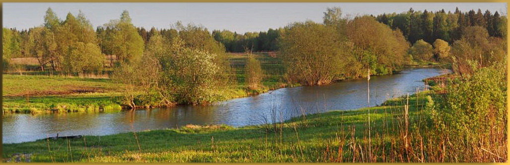 Панорама мая на реке - Лара Cимонова Бошкович Симонова