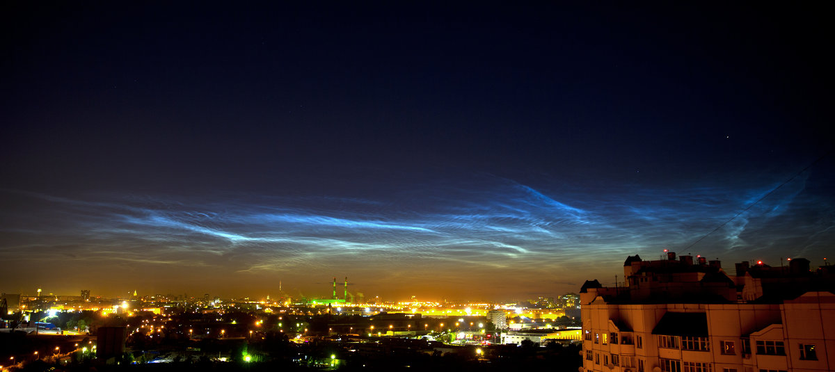 Серебристые облака над Москвой 08.07.2014 - Владимир Поляков