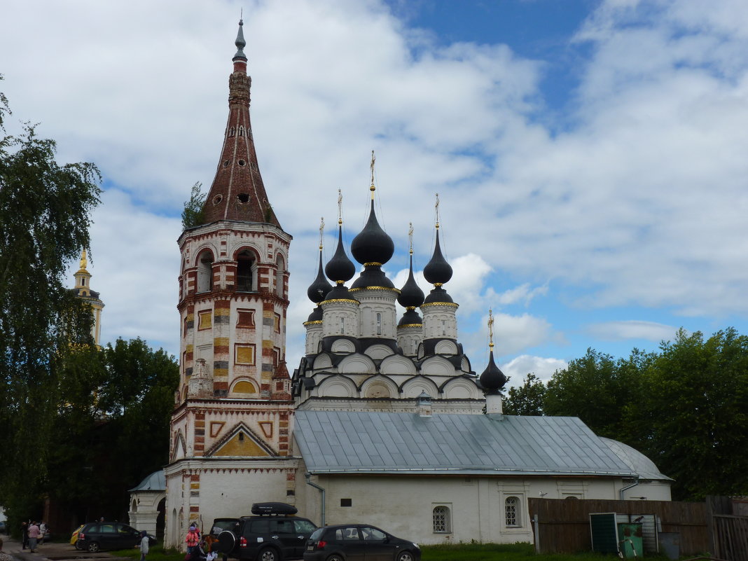 Антипиевская церковь с колокольней и  купола  Лазаревского   храма - Galina Leskova