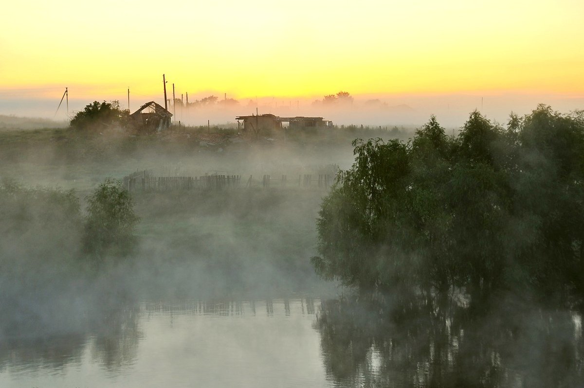 Туманное утро на реке - Владимир Зыбин