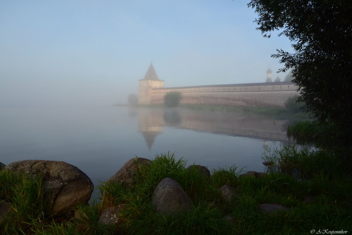 Утренний туман на Сиверском озере. - Алексей Крупенников