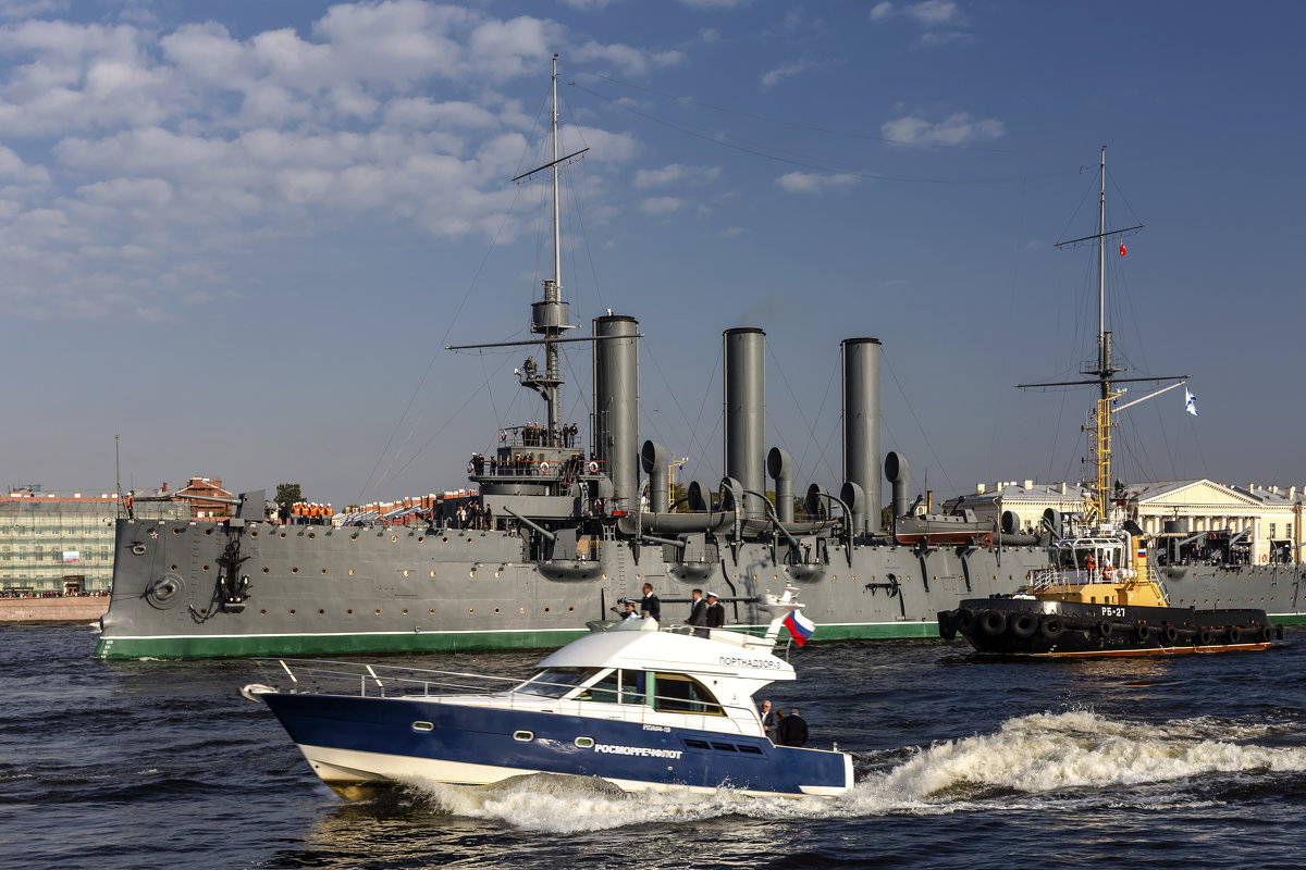Проводы крейсера "Аврора" на ремонт в доки Кронштадта - Александр Дроздов