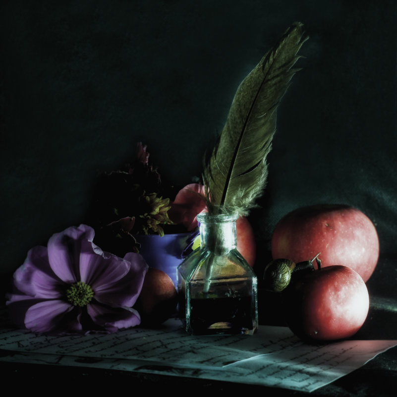 Натюрморт с яблоками - Денис Матвеев