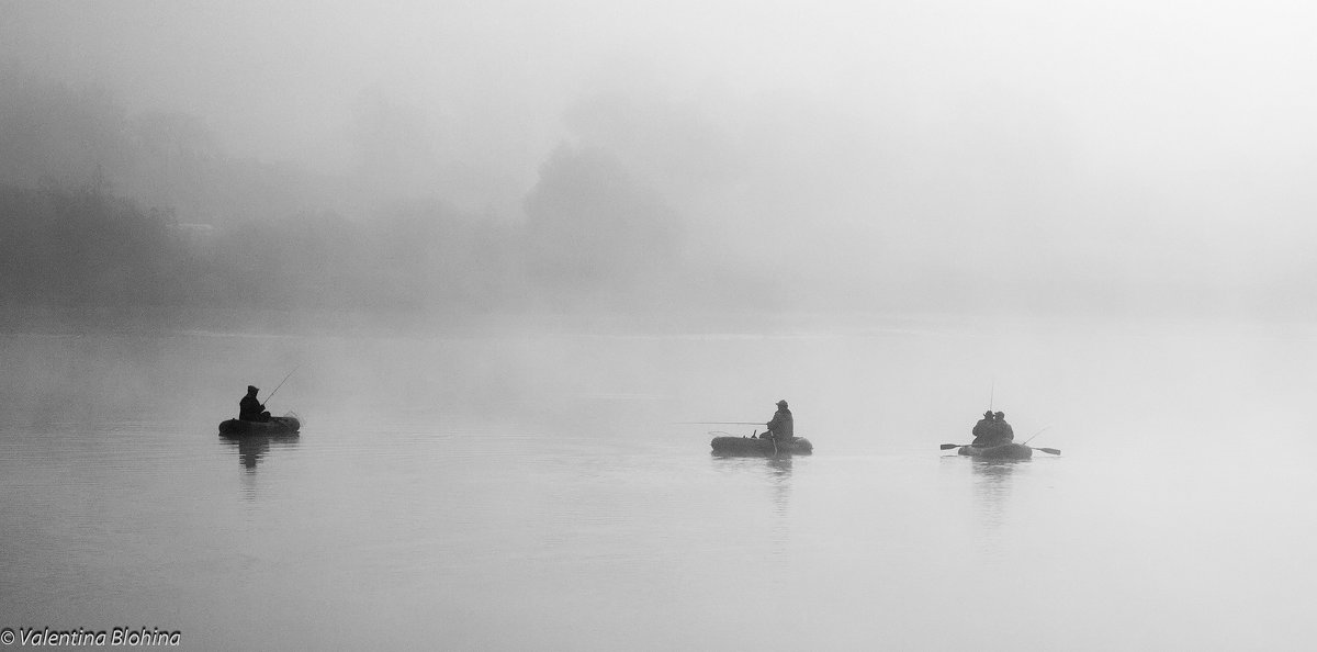 Туманным утром на пруду - Валентина Илларионова (Блохина)