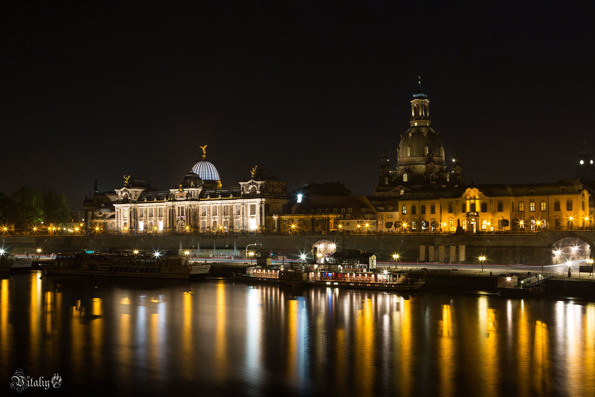 Дрезден, вид с королевского моста - Виталий Латышонок