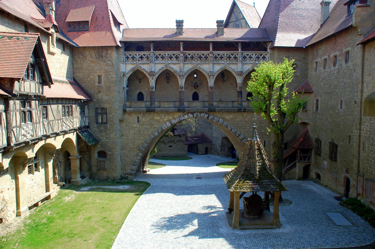 Замок Кройценштайн (дворик). Австрия - Светлана Двуреченская 