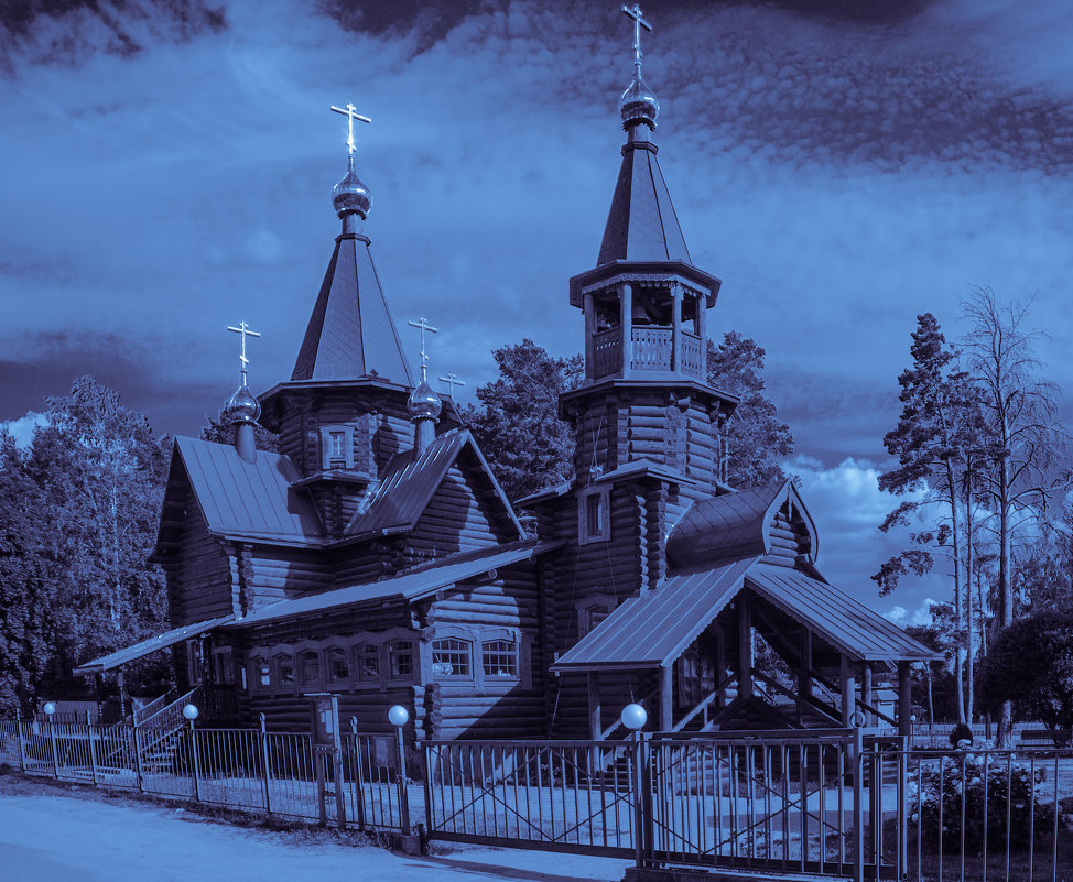 Деревянная церковь в Снегирях. - Александр Белоглазов