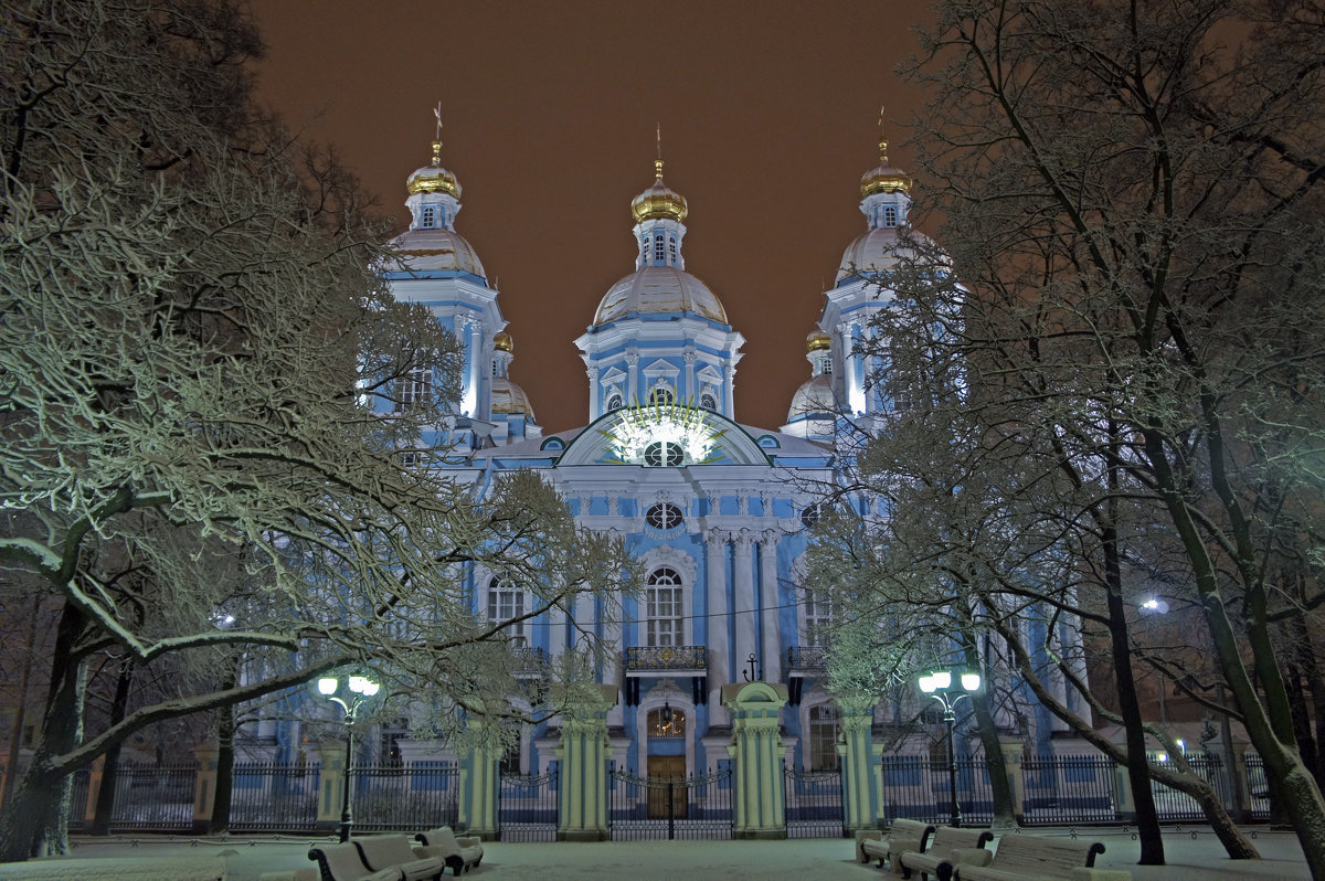 Никольский собор в Санкт Петербурге зимой