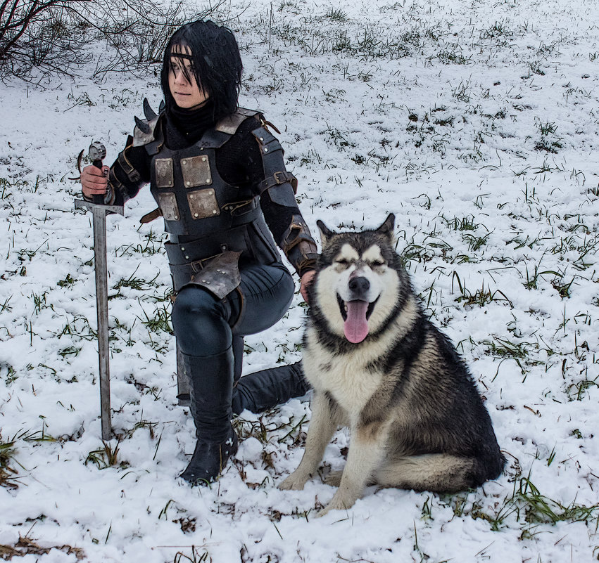 Девушка-воин и её верный пёс. - Александр Лейкум