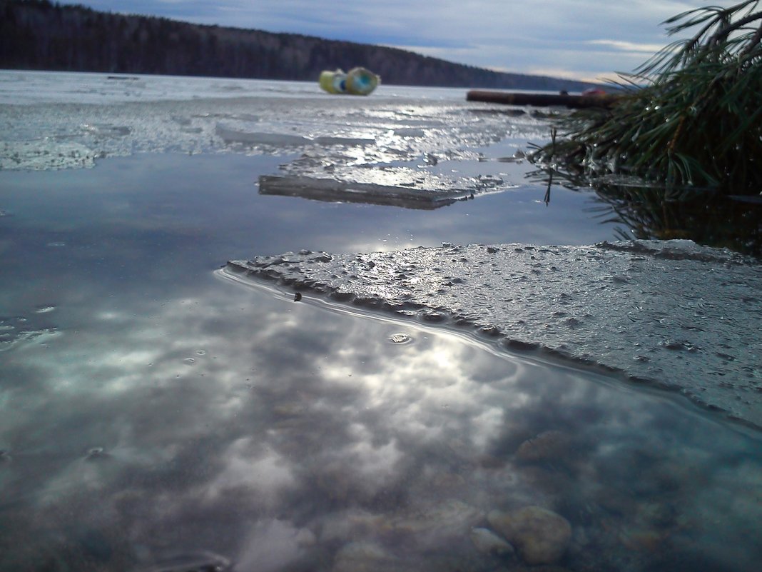 Озеро зимой - оксана савина