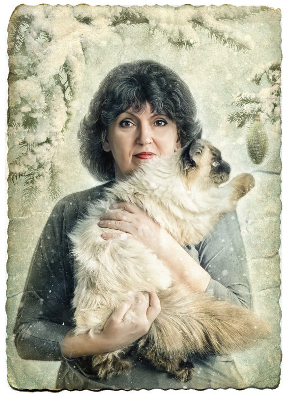 Новогодняя открытка - Lyuba-Viktoria Халявина.