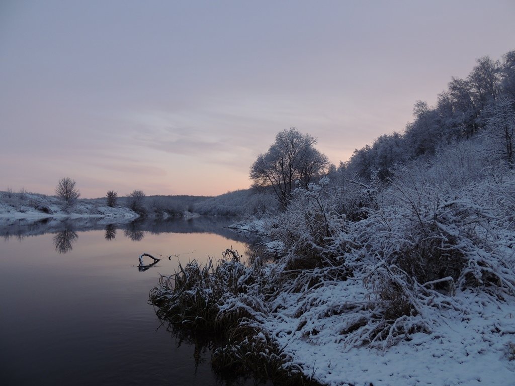 Зимний пейзаж у реки - Константин Кузнецов