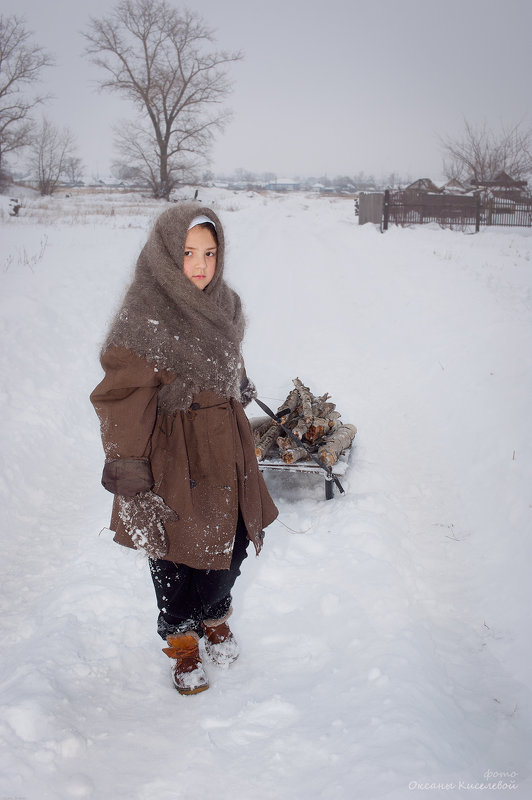 Зима в деревне - оксана киселева