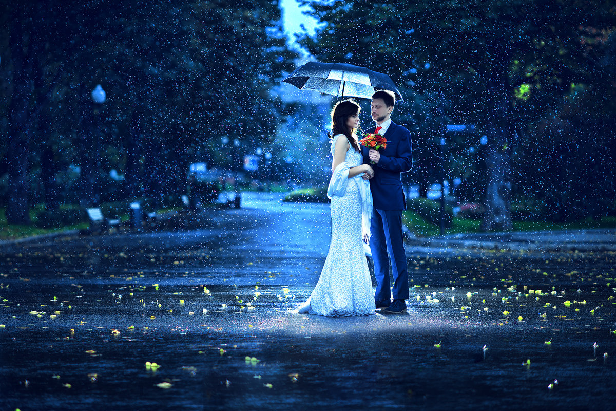 Жених и невеста под луной
