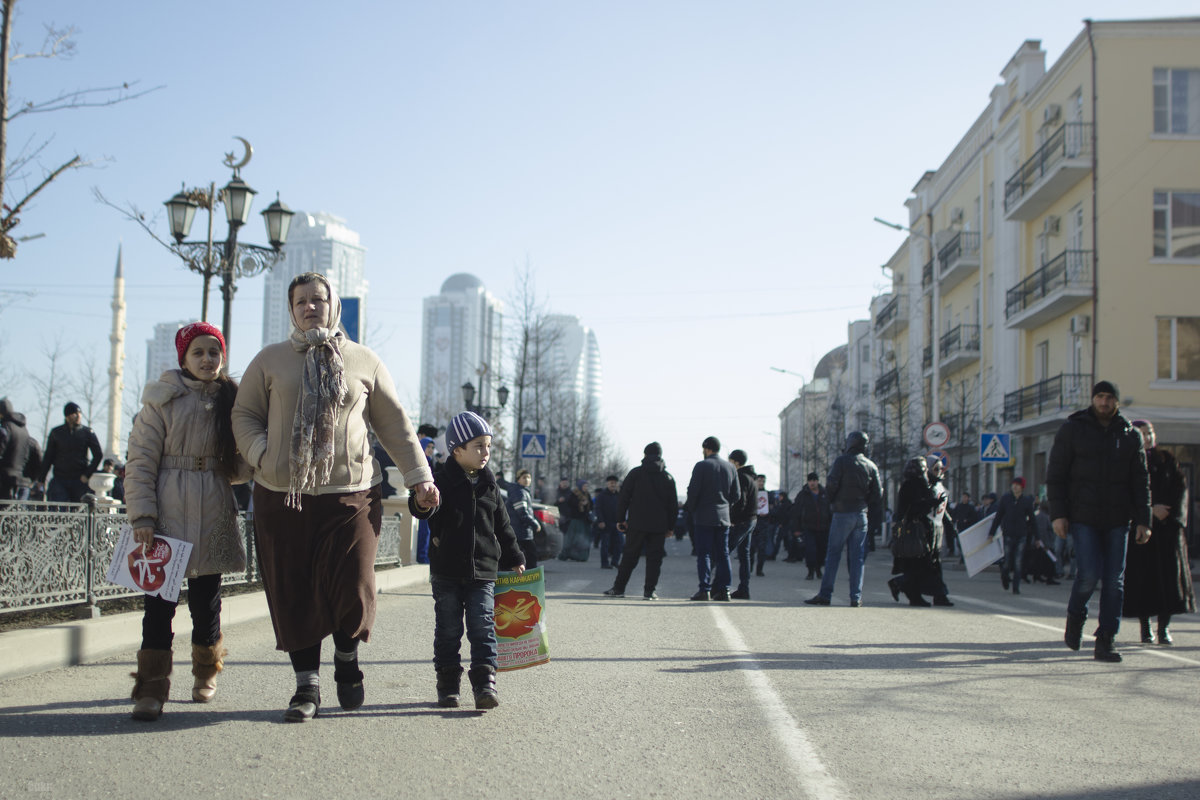 Митинг в Грозном - Сахаб Шамилов