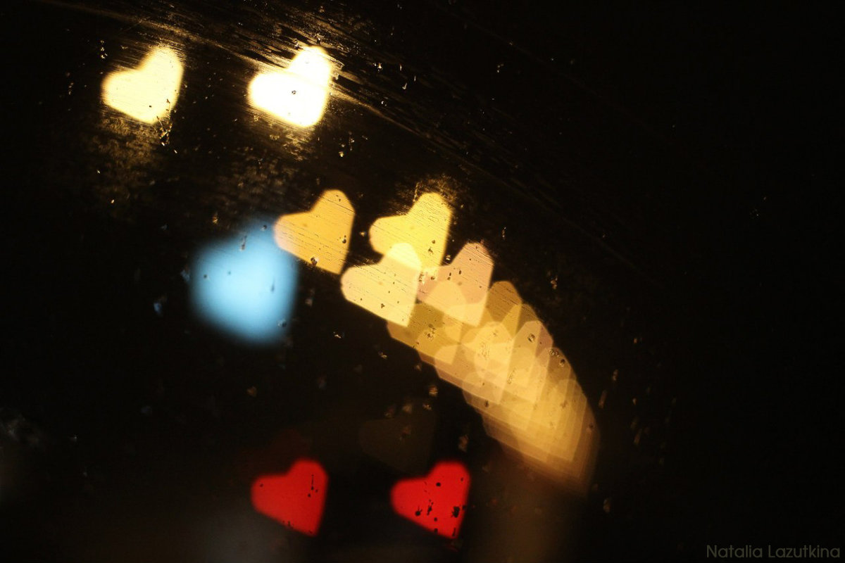 Ночная дорога через стекло автомобиля. - Наталья Бугримова