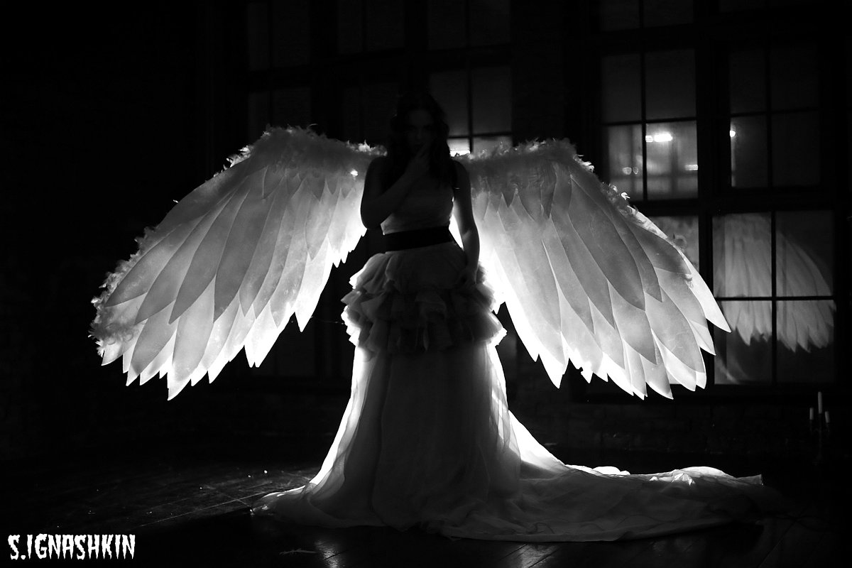ангел - Grey photograf